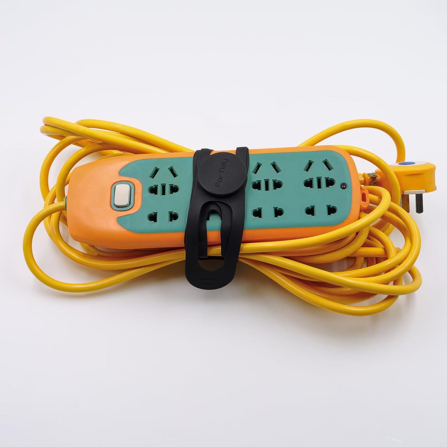 Silicone Utility Strap for Slow Cooker Lid, Pot, Bento Box, 21.65 In Reusable Elastic Self-Lock Silicone Tie for Bundling or Organizing Curtain, Cords, Yoga Mat, Camping Mat, 2pcs (Black&White)