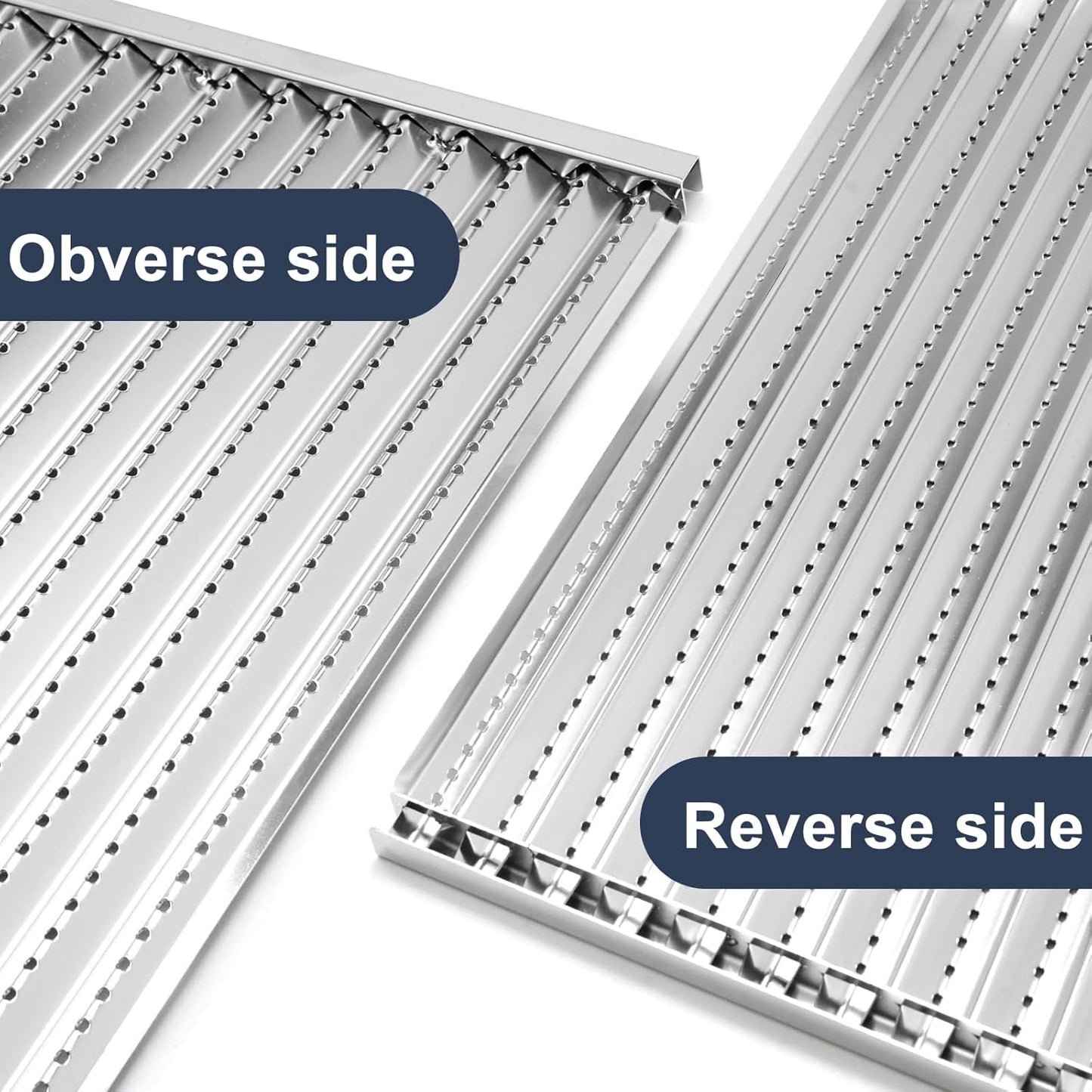 Criditpid Grill Replacement Parts for Charbroil 463242716 463257520 463242715 463276016, Cooking Grates & Grill Emitter Plates Kit for 4 Burner Charbroil Commercial Grill.