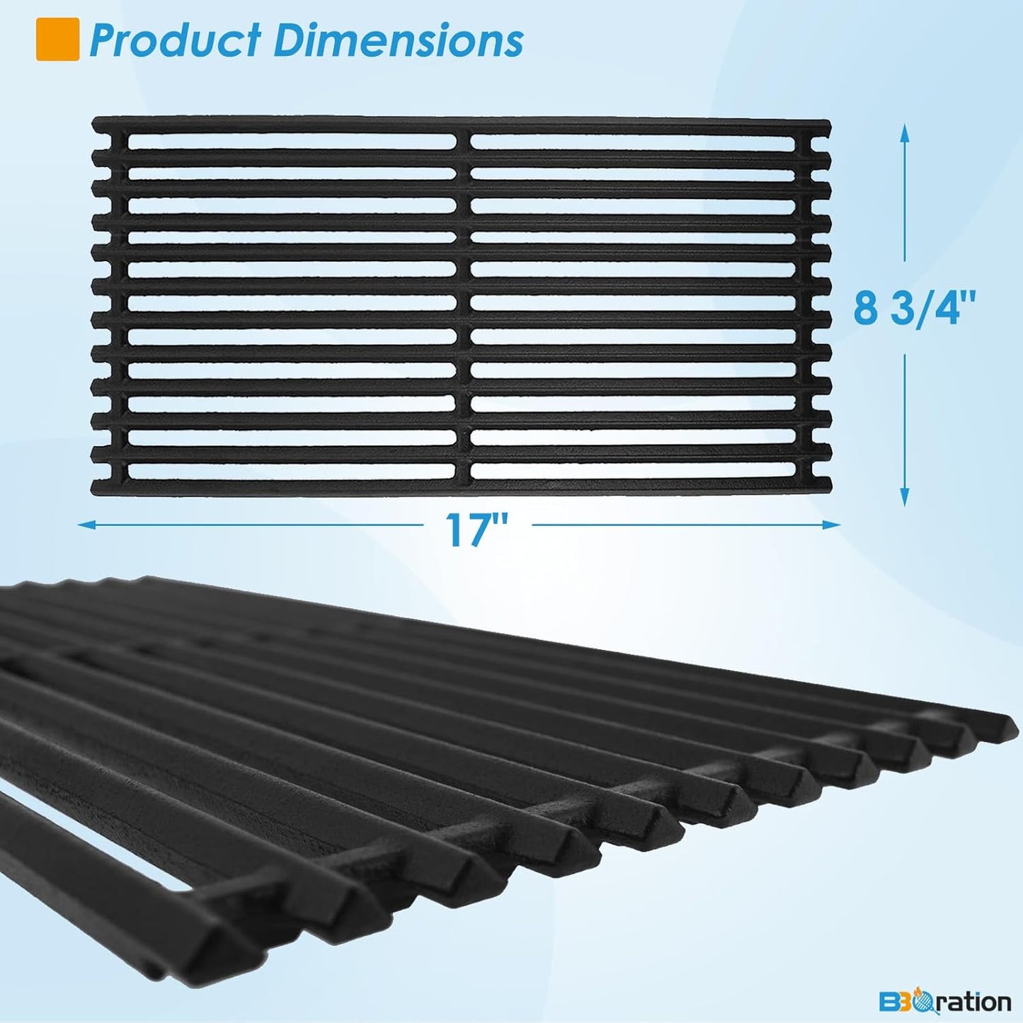 17" Grill Emitter and Cooking Grate for Charbroil TRU Infrared 463642316 463644220 463632320 463675016 463644220 G362-2100-W1, Replacement Parts for Charbroil 463245518 463675016P1
