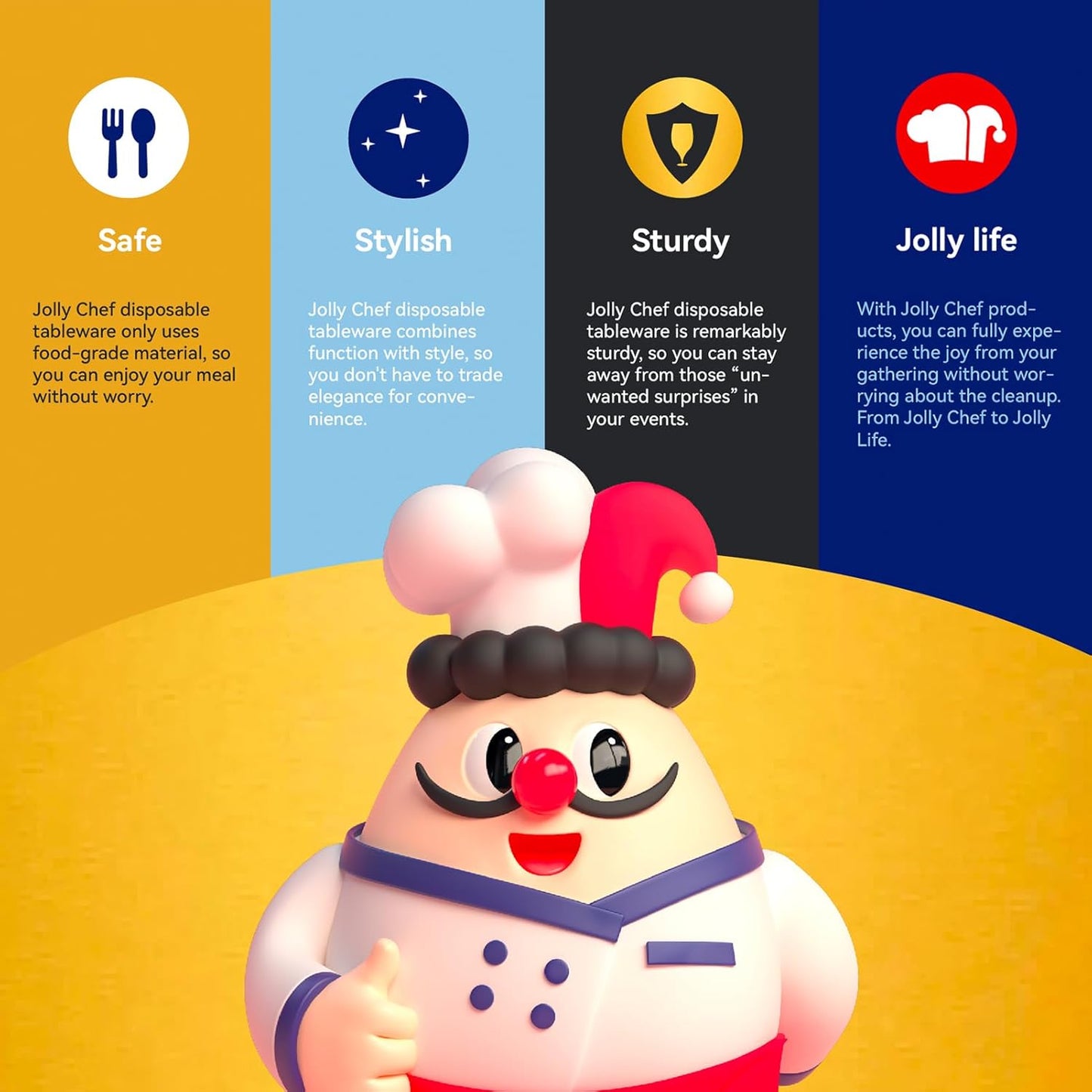 JOLLY CHEF 5 oz Disposable Paper Coffee Cups 600 Pack, Hot Paper Cups for Party, Office, Home, Travel and More