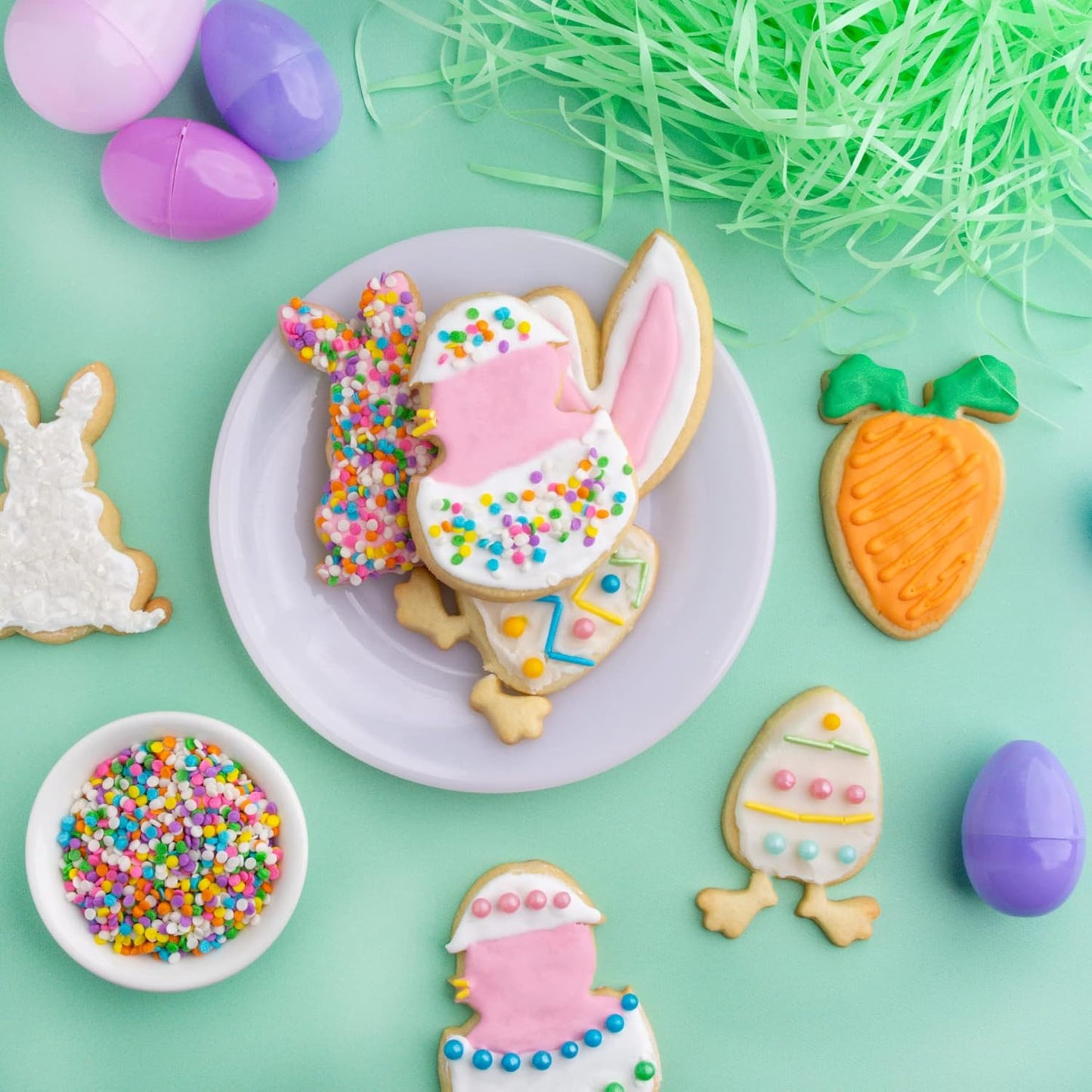 Cookie Cutter Kingdom - Cookie Cutters - Cookie Cutter Mold Perfect for Cakes Biscuits and Sandwiches (Easter 4 Pack)