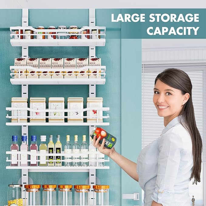 Eastherry Over The Door Pantry Organizer,6-Tier Over The Door Organizer - Image 7
