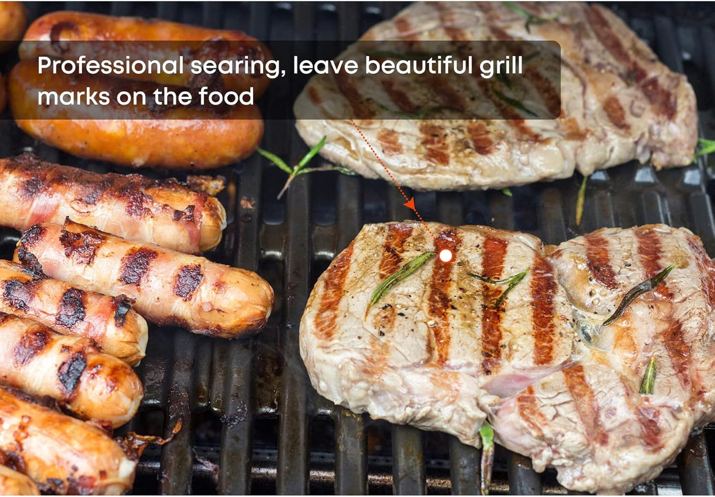 Stanbroil Cast Iron Cooking Grate for Weber Genesis II and Genesis II LX 300 Series Gas Grills - Grill Grid Grate for Weber Genesis 2022 - Replacement Parts for Weber 66095, Set of 2