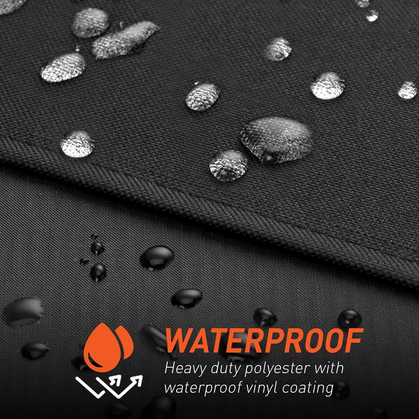 Outdoor Grill Cover 32 Inch, Heavy Duty Waterproof 2 Burner Gas BBQ Small Grill Covers Compatible with Char Broil Weber Brinkmann Holland, Black