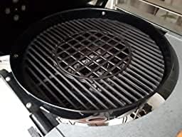 C883E Cast Iron Cooking Grid Grates Replacement for Weber 22.5 inches One-Touch Silver, Bar-B-Kettle, Master-Touch and One-Touch