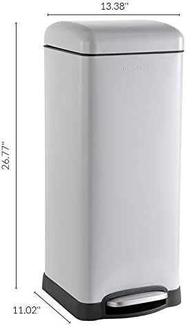 happimess HPM1007C Betty Retro 8-Gallon Step-Open Trash Can - Image 4