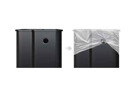 GarveeHome 2 x 4 gal Stainless Steel Double Trash Can - Image 6