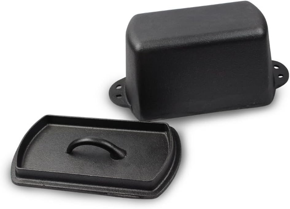 Voulosimi Cast Iron Loaf Oven Pan - 4.33"x4.92"x8.66" Durable Loaf Pans Rectangular Baking Pan for home baking (Bread Pan, 2 QT)