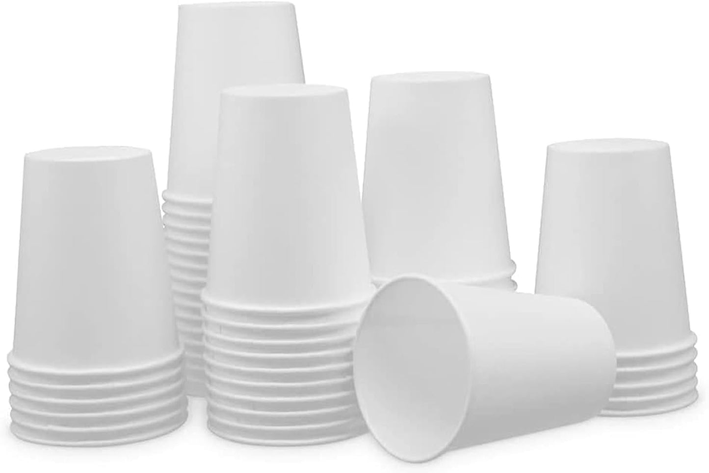 Paper Cups 8 oz 200 Pack for Coffee & Tea 8 oz Made in USA | Bulk 200 Count for Home, Office, Restaurants & Parties | Recyclable Disposable 8 Ounce To-Go Cups for Hot Drinks