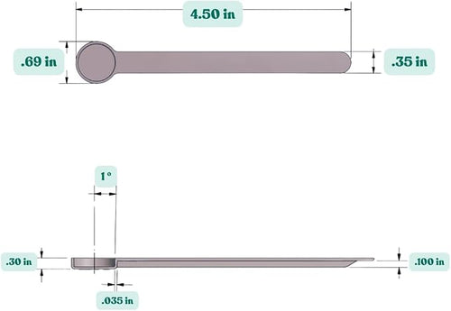 1/4 Teaspoon Long Handle Plastic Measuring Spoon - Image 2