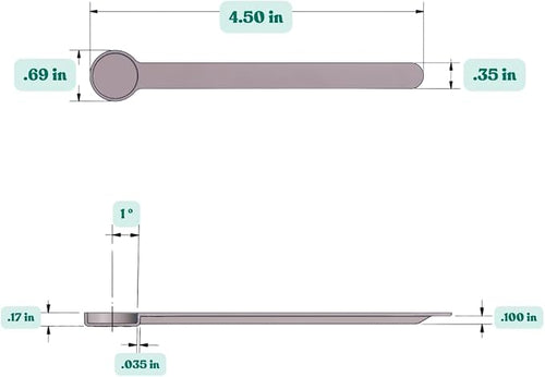 1/8 Teaspoon Long Handle Plastic Measuring Spoon - Image 2