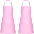 Jubatus 2 Pack Bib Aprons with 2 Pockets Cooking Chef Kitchen Apron by Jubatus