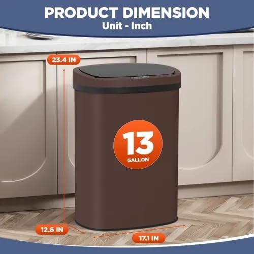 13 Gallon Automatic Trash Can - Image 2