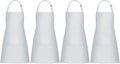 Jubatus 4 Pack Bib Aprons with 2 Pockets Cooking Chef Kitchen Apron by Jubatus