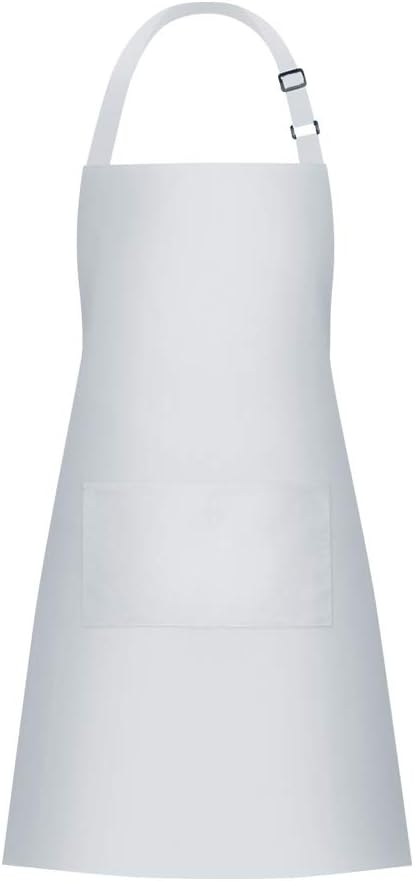 Jubatus 1 Pack Bib Aprons with 2 Pockets Cooking Chef Kitchen Apron by Jubatus