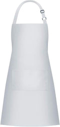 Jubatus 1 Pack Bib Aprons with 2 Pockets Cooking Chef Kitchen Apron by Jubatus