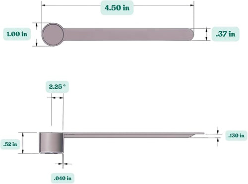 1 Teaspoon Long Handle Plastic Measuring Spoon - Image 2