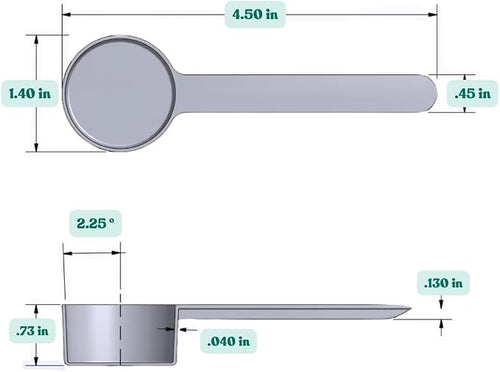 1 Tablespoon Long Handle Plastic Measuring Spoon - Image 2