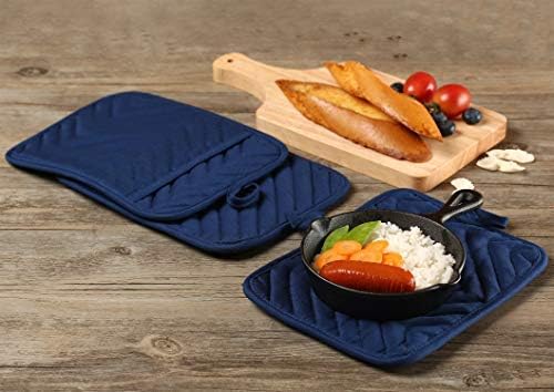 Oven Pot Holder with Pocket Cotton Heat Resistant Coaster Potholder Kitchen Hot - Image 5