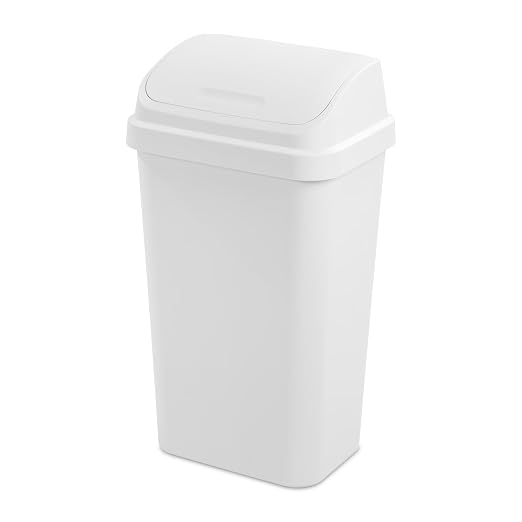 Kitchen Trash Can, 13 Gallon Plastic Garbage Bin by Unknown
