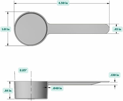 1.5 Tablespoon Long Handle Plastic Measuring Spoon - Image 2