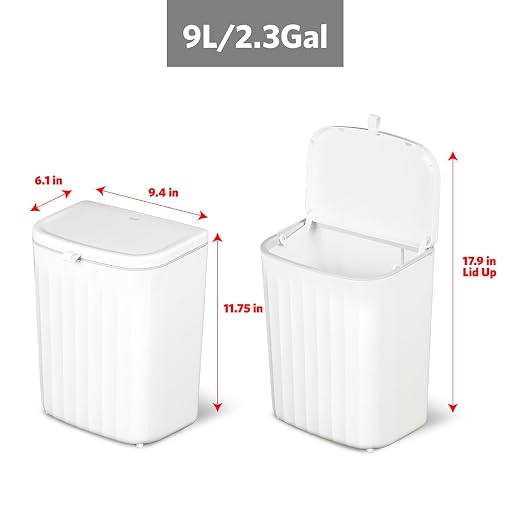 Glad Roomate Under Counter Waste Bin | Space Saving Small Trash Can - Image 2