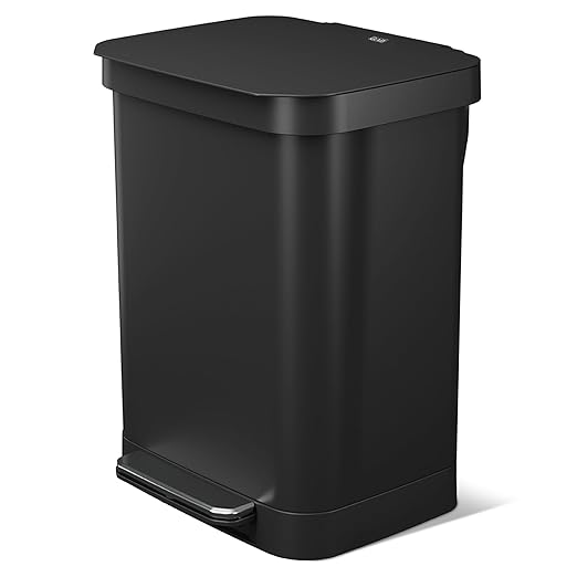 Glad Stainless Steel Step Trash Can, Series 2 by GladTrashFoodStorage