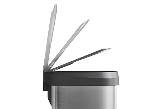 Garvee 13 gal / 50 L Stainless Steel Trash Can - Image 5