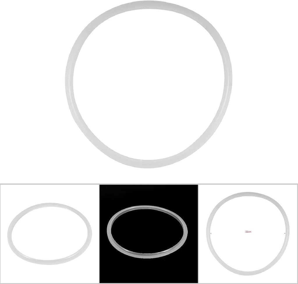 Pressure Cooker Sealing, 22/24/26/32cm Dia Clear Silicone Gasket Sealing Cookware Accessories Replacement High Temperature for Household Restaurant(Diameter 26CM)
