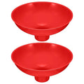 Vesici 2 Pack Extra Large Wide Mouth Funnel Red 2.5" x 10" Multi Purpose by Vesici