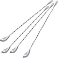 Briout 4 Pieces Bar Spoon, 12 Inches Long Handle Drink Stirrer by Briout