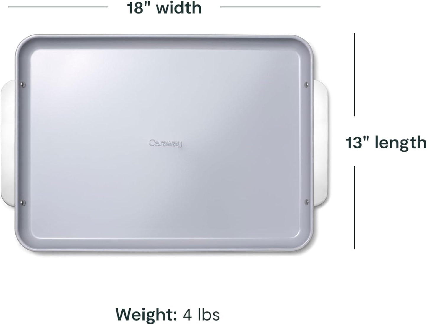 Caraway Non-Stick Ceramic Baking Sheet - Naturally Slick Ceramic Coating - Non-Toxic, PTFE & PFOA Free - Perfect for Baking, Roasting, and More - Large (18" x 13") - Navy