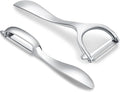 Set of 2 Stainless Steel Vegetable Peeler, Y-Shaped and I-Shaped Stainless by Honsen