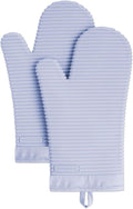 KITCHENAID Ribbed Soft Silicone Oven Mitt 2-Pack Set, Lavender Cream by KitchenAid
