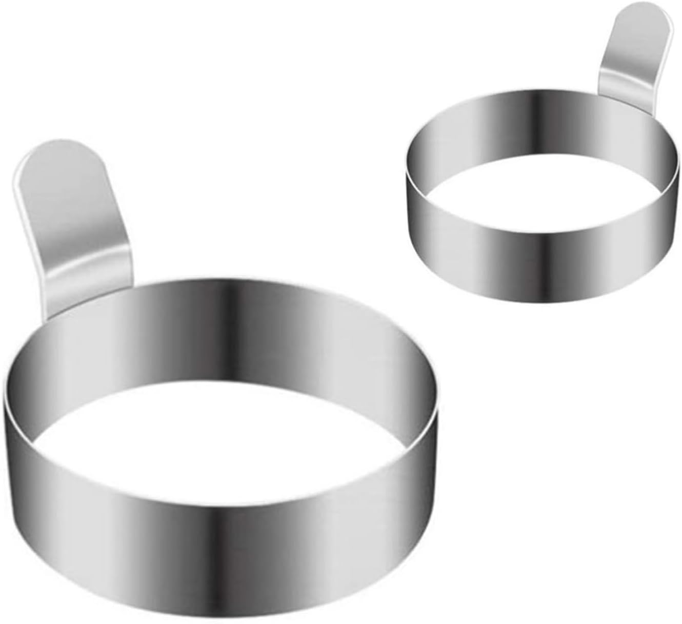 Set of 4 Fried Egg Moulds, Stainless Steel Egg Rings, Omelette Mould, Pancake Mould