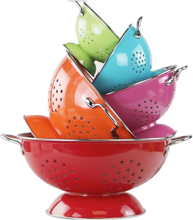 Calypso Basics by Reston Lloyd Powder Coated Enameled Colander, 1.5 Quart - Image 6