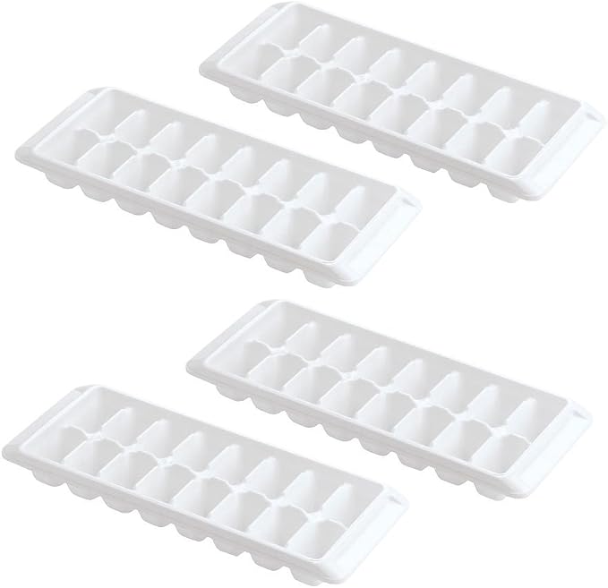 Kitch Easy Release White Ice Cube Tray, 16 Cube Trays by Kitch
