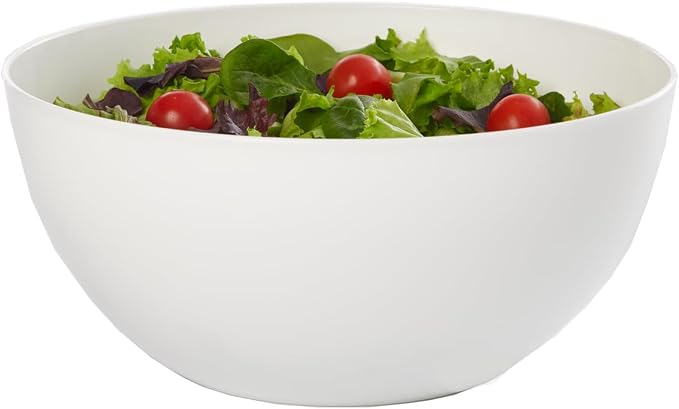 US Acrylic Vista White Plastic Salad and Serving 10-inch Bowls | set of 3 | - Image 8