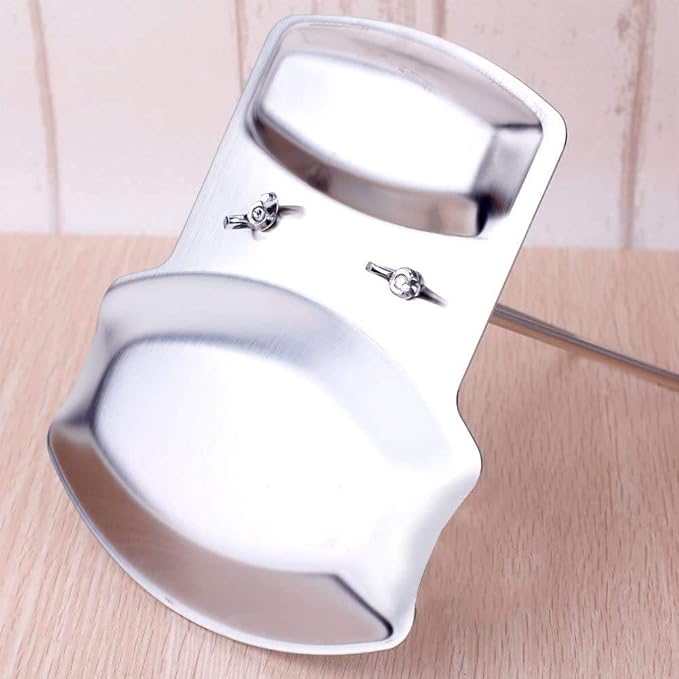 Lid and Spoon Rest Shelf, 304 Stainless Steel Pan Pot Cover Lid Rack Stand - Image 6