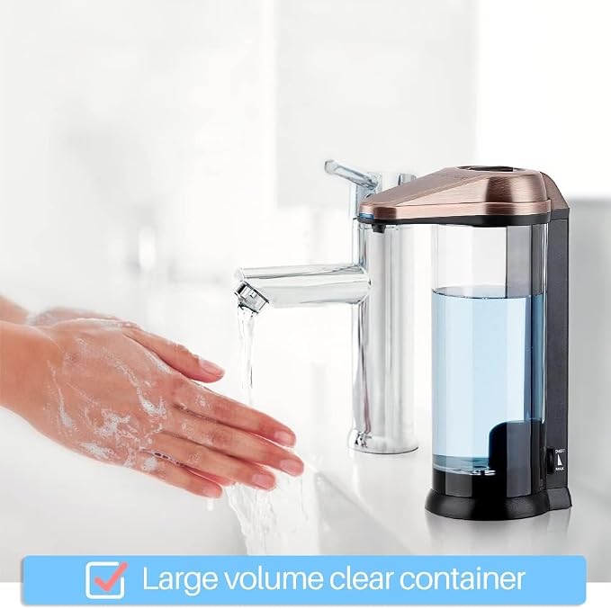 Secura 17oz Automatic Liquid Soap Dispenser, Touchless Battery Operated Hand - Image 2