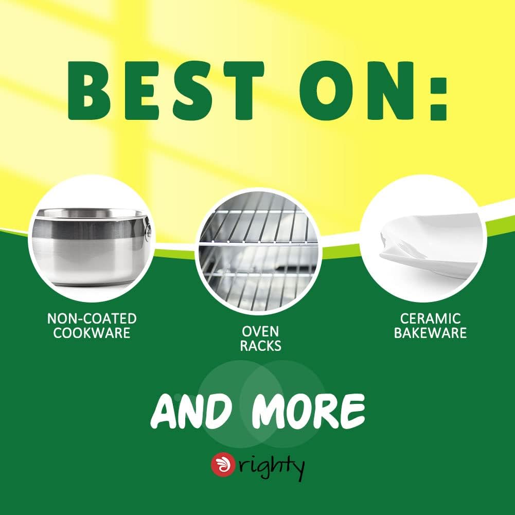 ORIGHTY Heavy Duty Cellulose Scrub Sponges Kitchen, Powerful Scrubbing & Cleaning, Suitable for Washing Dishes and Kitchen Cleaning, Absorbent & Rich Foam, 24 Count