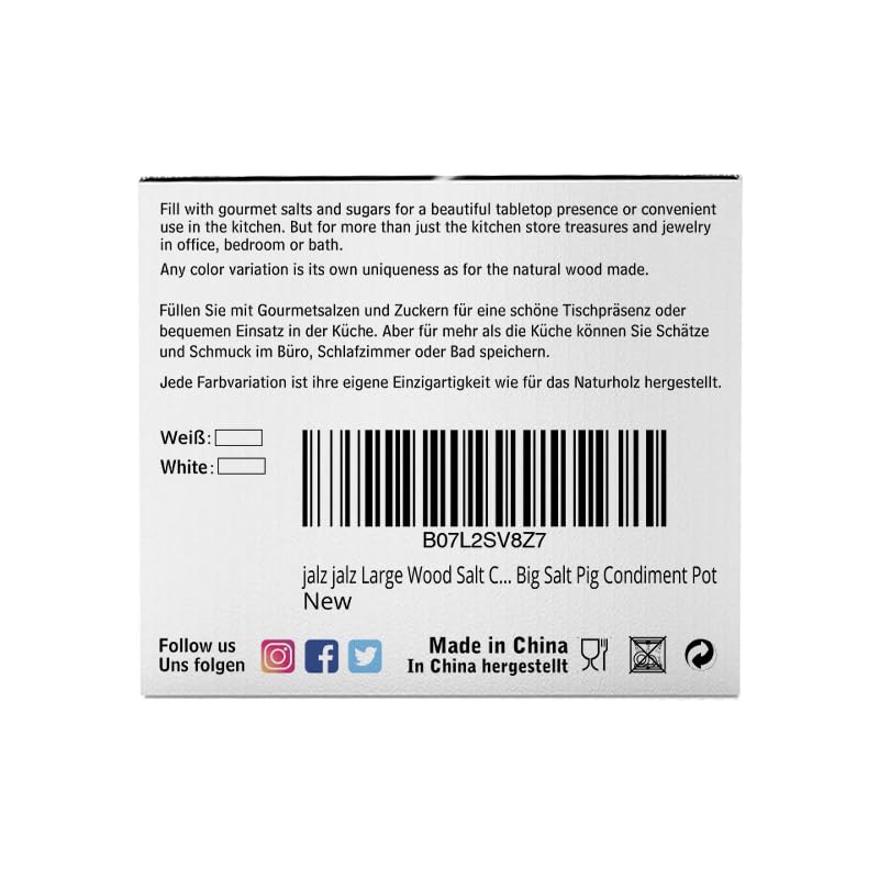 Large Wood Salt Box salt cellar with Spoon Spice Seasonings Keeper Salt Container Solid Natural Acacia Base Black Marble Lid Decorative Box salt keeper Big Capacity Spice Cellar