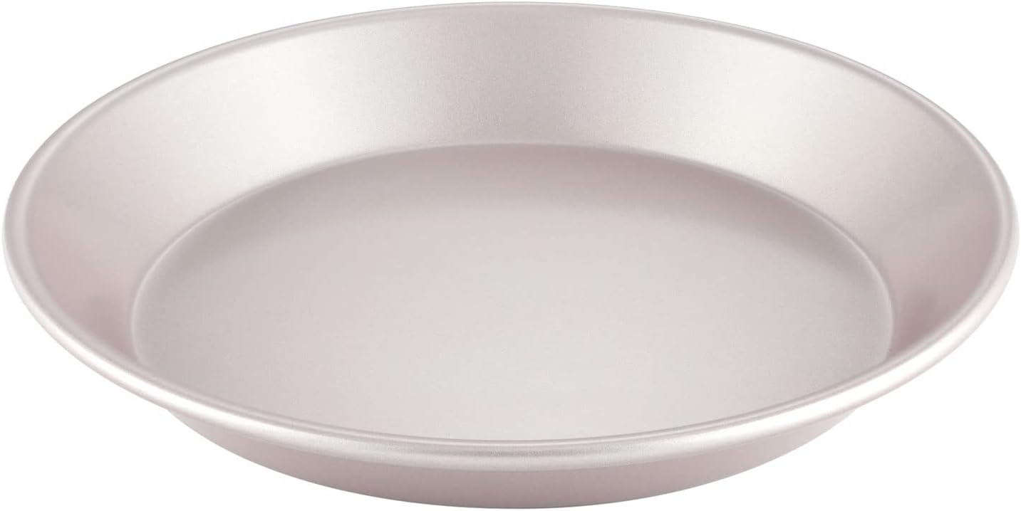 CHEFMADE 9-Inch Round Cake Pan, Non-Stick Pizza and Pie Bakeware for Oven Baking (Champagne Gold)