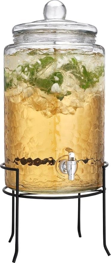 MosJos 3 Gallon Glass Drink Dispenser by MosJos
