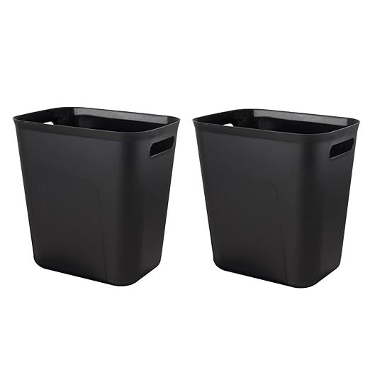 UUJOLY Plastic Trash Can Wastebasket, Garbage Container Basket by UUJOLY