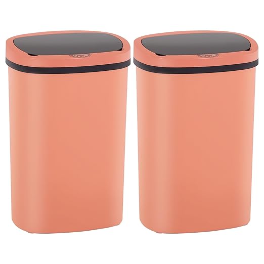 PayLessHere | 13 Gallon Plastic Trash Can | Pink | Automatic Touchless Lid by PayLessHere