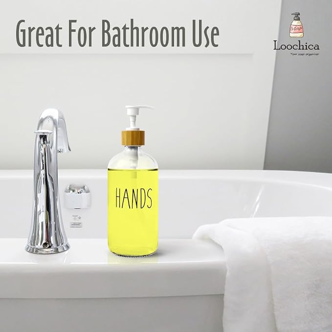 LOOCHICA Clear Glass Soap Bottle - Image 8