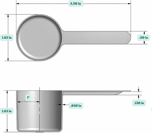 1/4 Cup Long Handle Plastic Measuring Scoop - Image 2