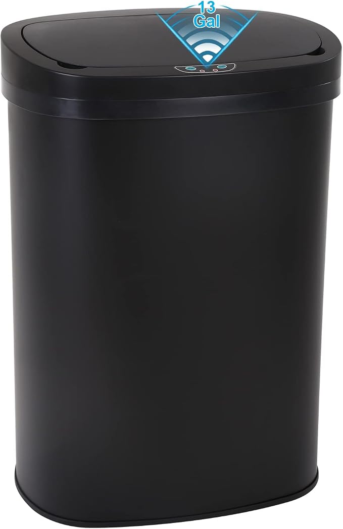 Bigacc Kitchen Trash Can | Stainless Steel 13 Gallon Trash Can | 50L Touch Free by Bigacc