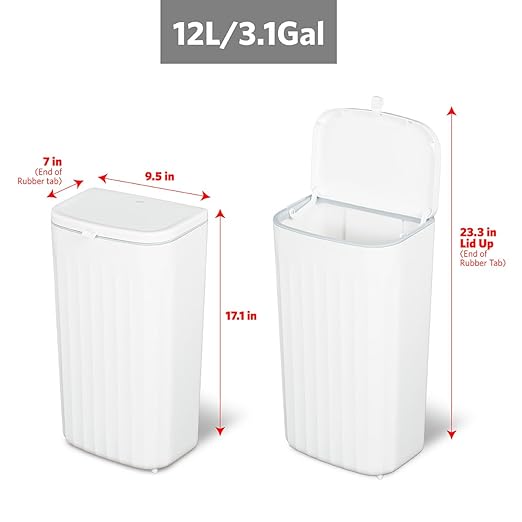 Glad Roomate Under Counter Waste Bin | Space Saving Small Trash Can - Image 2